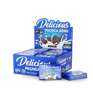 Delicious Paçoca Zero Caixa 24 un. - FTW