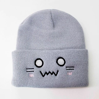 Gorro Toucar Inverno Com Barra Dobrada em Bordado Kawaii Alphonse Anime Full Metal
