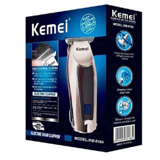 Kemei 9164 Máquina De Acabamento cortar cabelo pezinho Barbearia Profissional com display led m