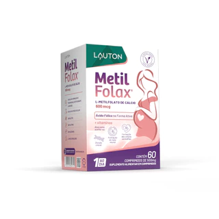 METILFOLAX® L-Metilfolato c/Vit. B6+B12+E - Lauton em Oferta na Shopee