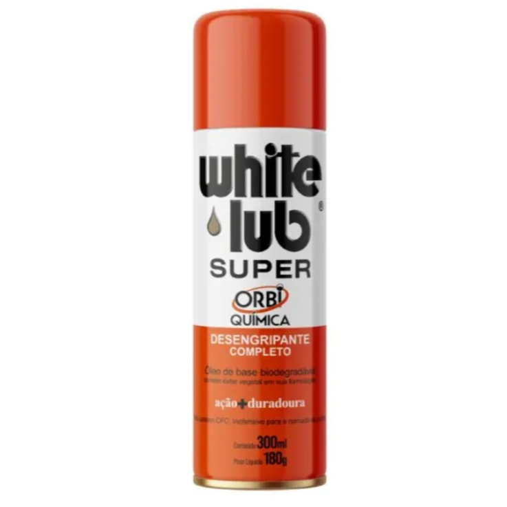 WHITE LUB 300ML ORBIQUÍMICA DESENGRIPANTE E ANTIFERRUGEM 300ML | Shopee ...