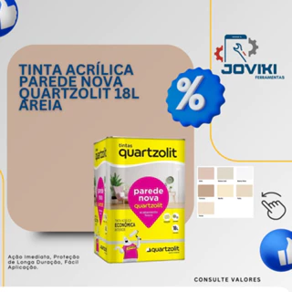 Tinta Acrílica Parede Nova Quartzolit 18L Areia