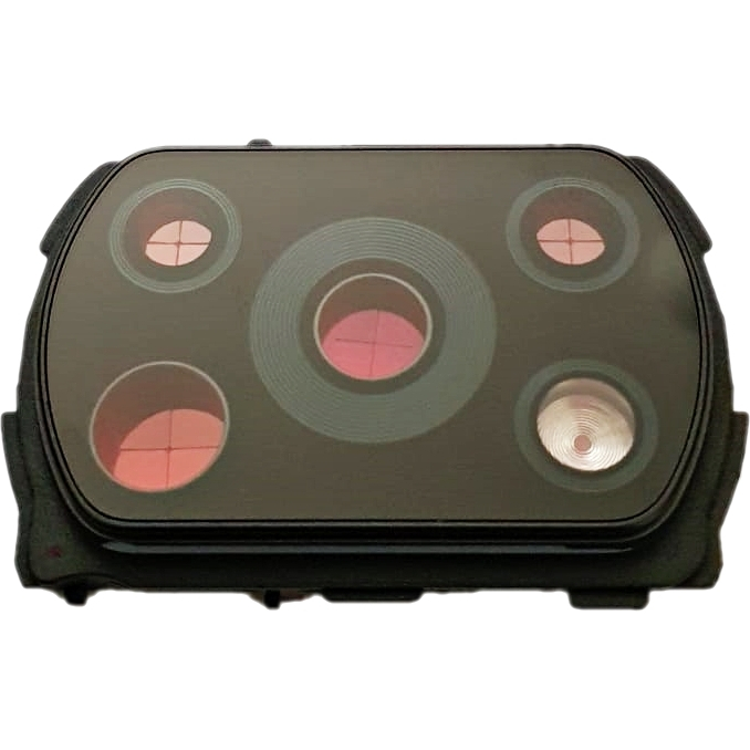 Vetrino Posteriore Fotocamera Per Xiaomi Poco X3 Pro - Nero - Ricambio Originale