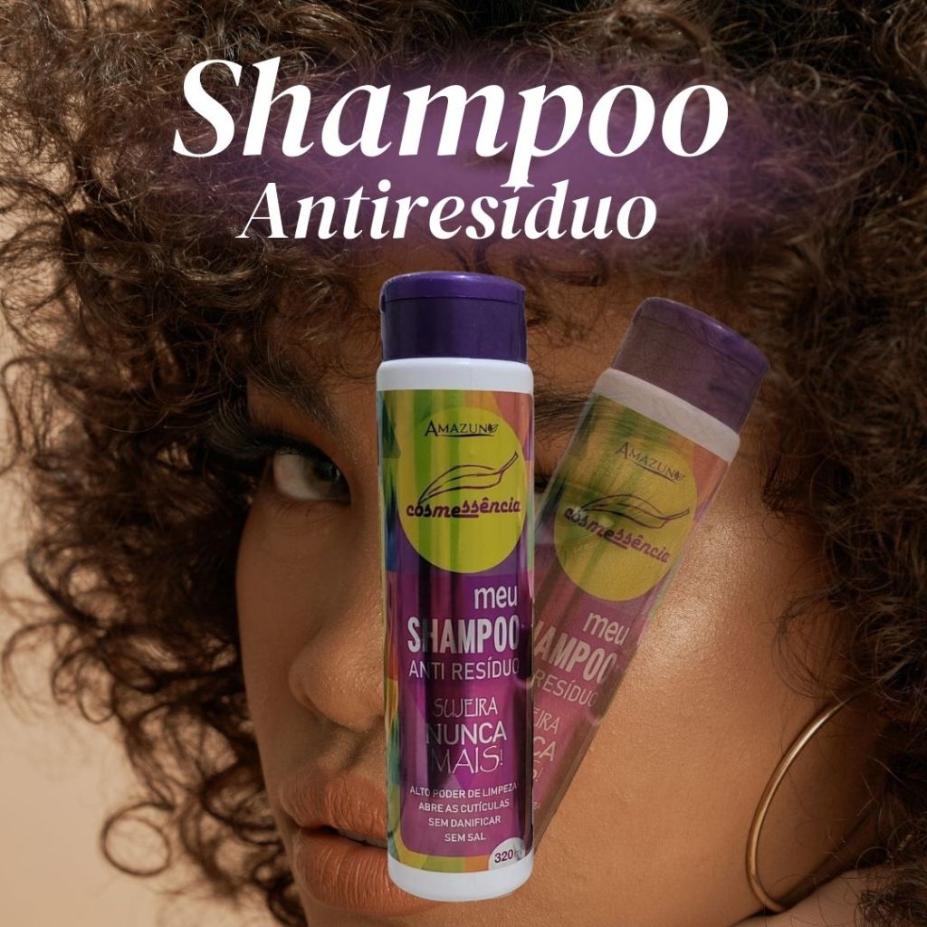 SHAMPOO ANTI RESÍDUO LIMPEZA PROFUNDA AMAZUN 320ml | Shopee Brasil