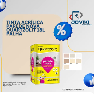Tinta Acrílica Parede Nova Quartzolit 18L Palha