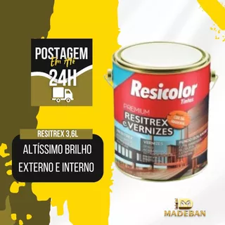 Verniz de Altíssimo Brilho Premium Resicolor Externo e Interno 900ml