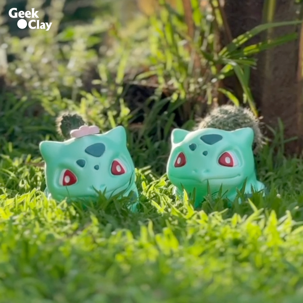 Vaso de plantas Suculentas - Pokémon Bulbassauro - Tamanhos P, M e G