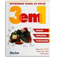 定番人気！ Dicionário Visual e Espanhol Inglês - 1 Em 3 - Bolso de 語学・辞書・学習参考書