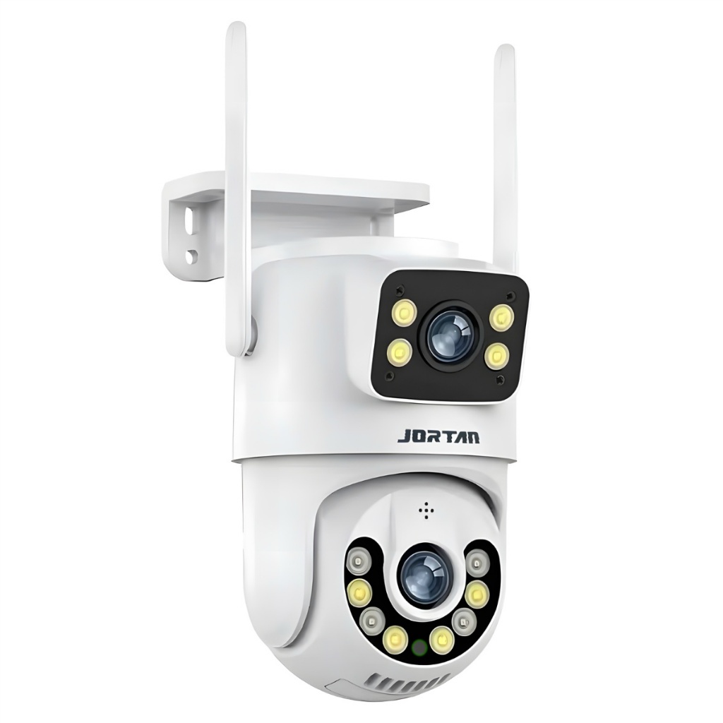 Câmera De Segurança a Prova de água Lente Dupla APP YOOSEE IP66 Camera IP WiFi 360 Cor Branco