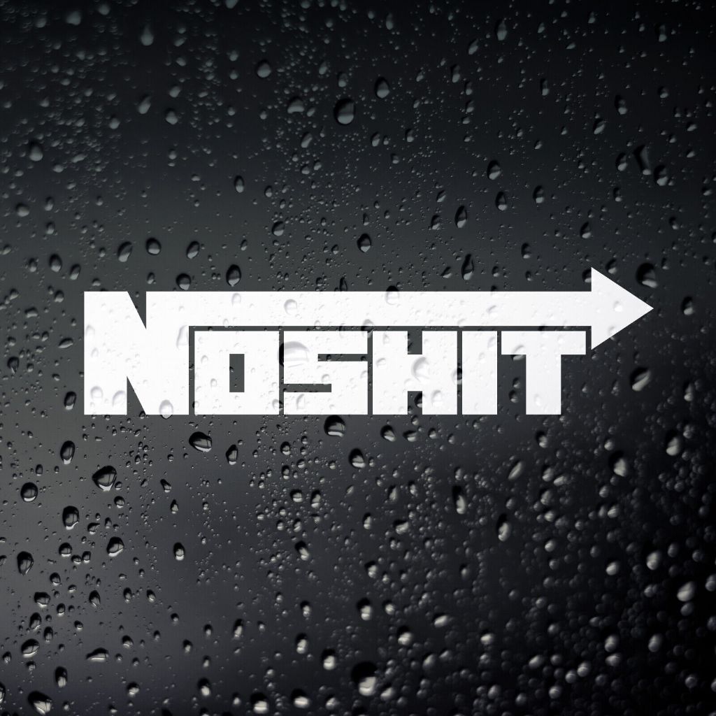 2x Adesivos NOSHIT - NOS - Nitro - 18cm ou 13cm cada