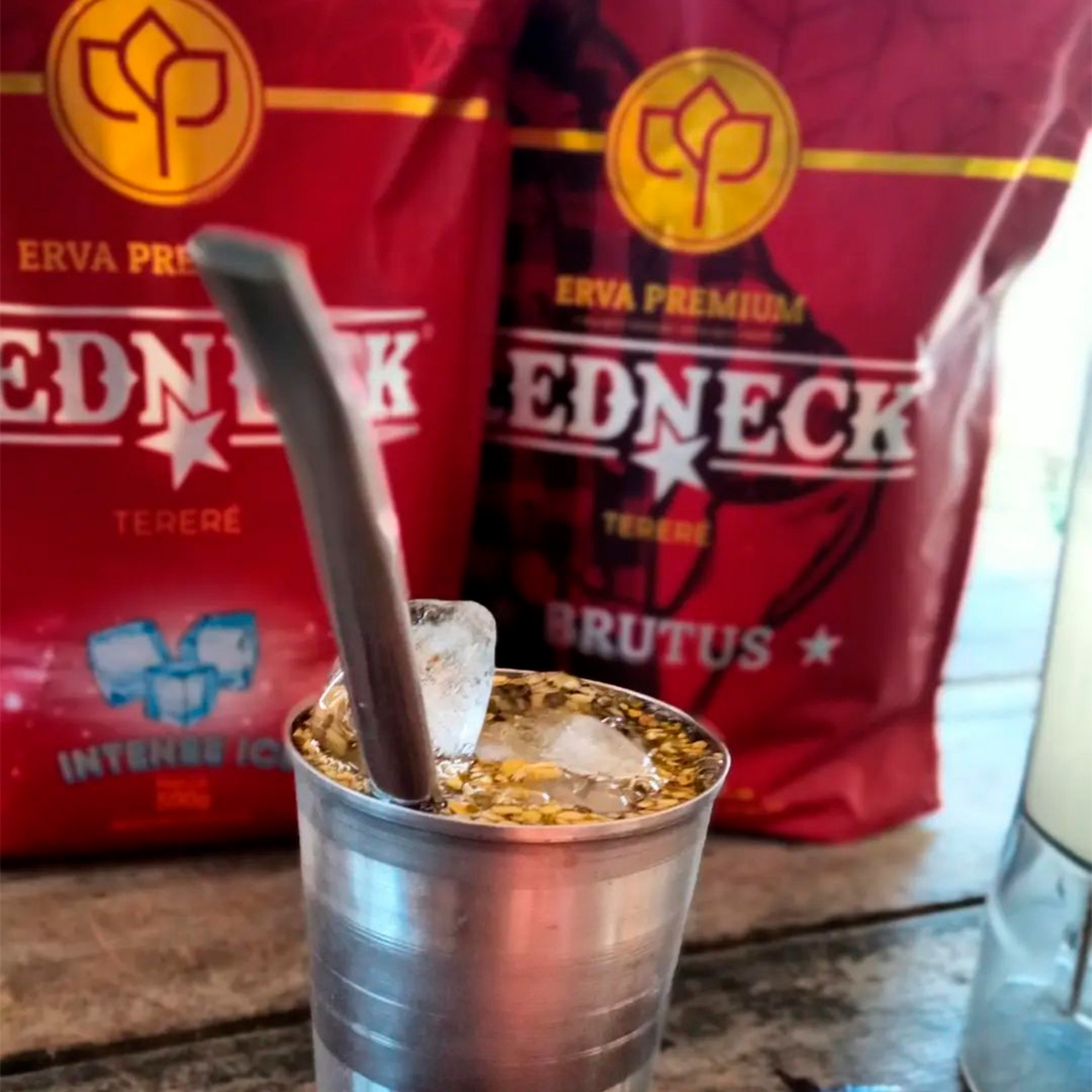 Erva Mate Premium Tereré REDNECK Sabor LEMON BRUTUS 500g Rende até