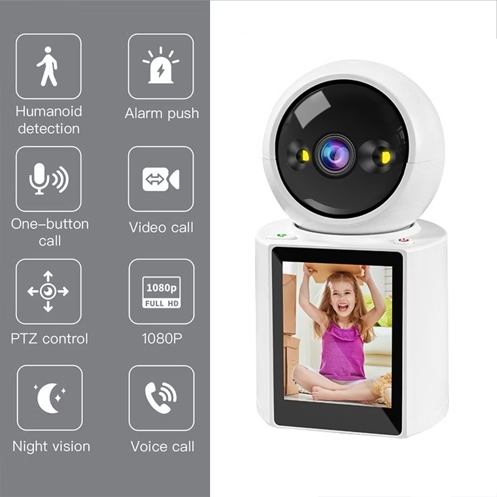 Câmera De Segurança Wifi 1080P Com Video Chamada Baba Icsee Ip