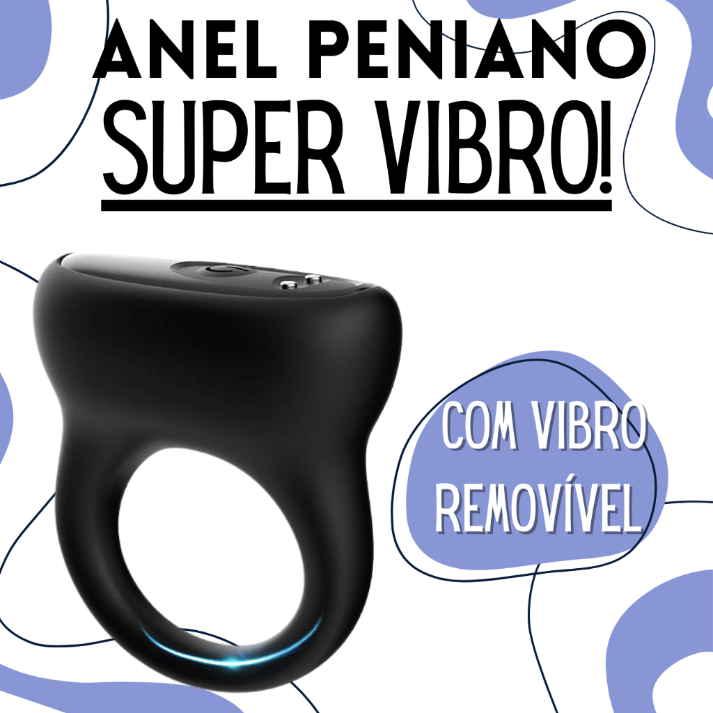 Anel Vibro Removivel Peniano Alta vibração 9 Modos Vibração | Shopee Brasil