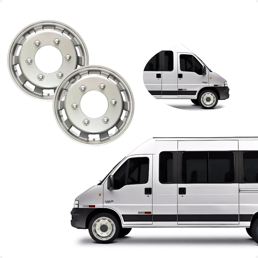 Par Calota Speedline Prata Aro 14 Sem Miolo HR IVECO DAILY MASTER ...