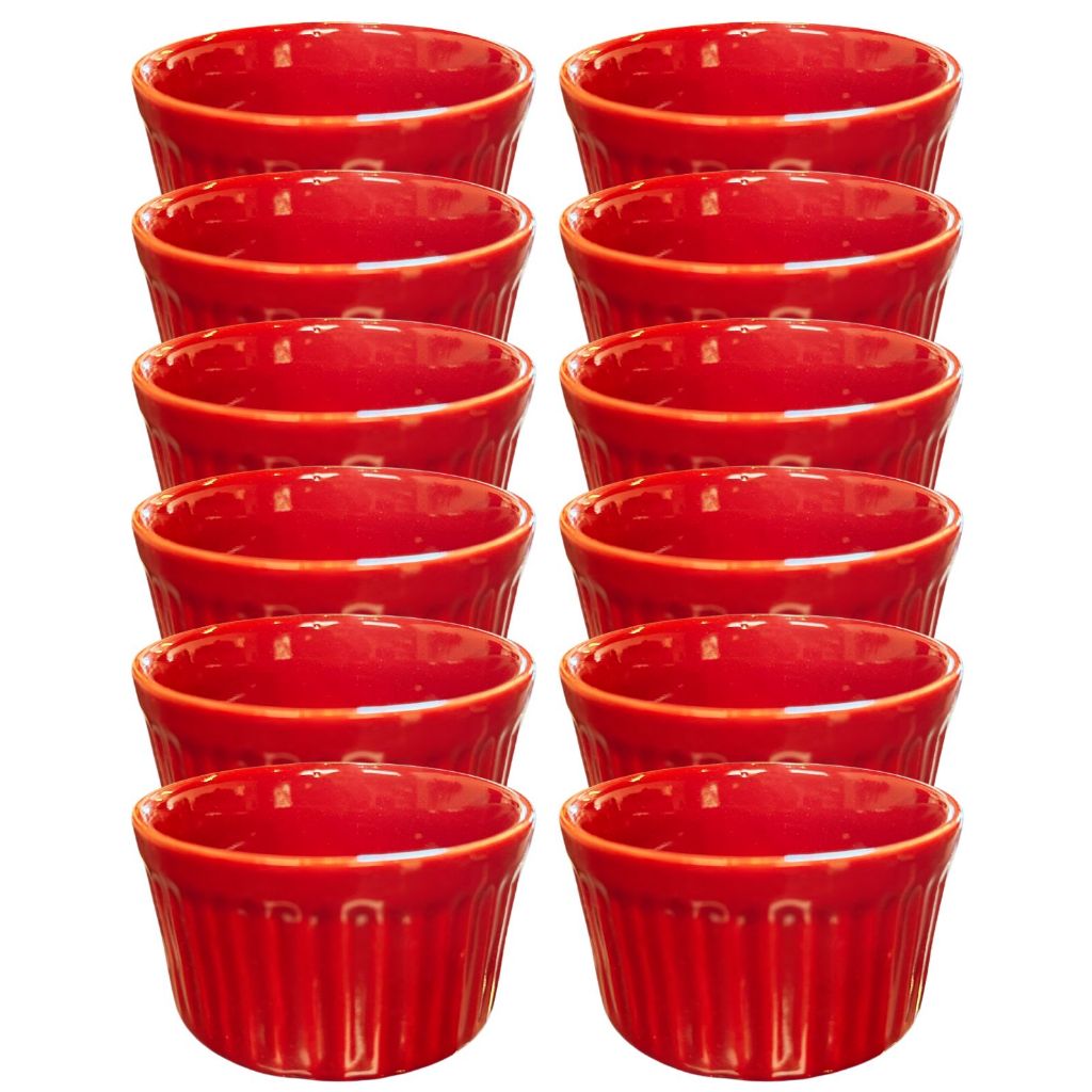 Lot De 12 Ramequins En PET Noir - Capacité 60 Ml - Dimensions 7x3,5 Cm - Pour Cuisine, Pâtisserie