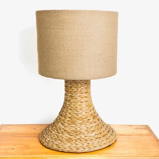 Luminária Mesa Abajur Palha Natural 58cmx 32cm