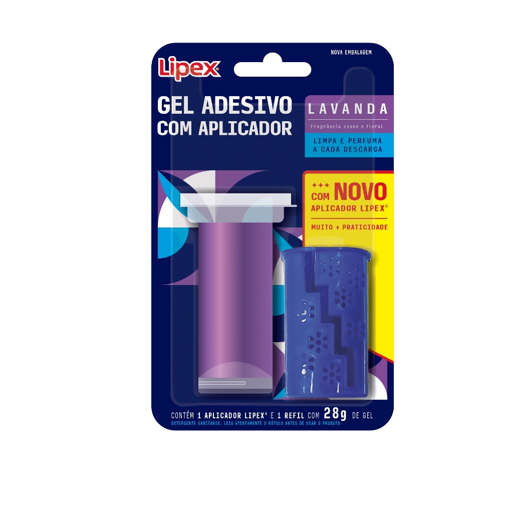 Lipex Gel Adesivo Lavanda Aplicador + Refil 4 Aplicações 28g | Shopee ...