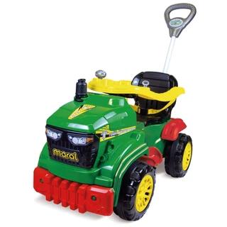 Carrinho Quadriciclo Caminhão Truck Trator Agro Com Empurrador E Pedal Brinquedo Infantil Criança Menino Menina