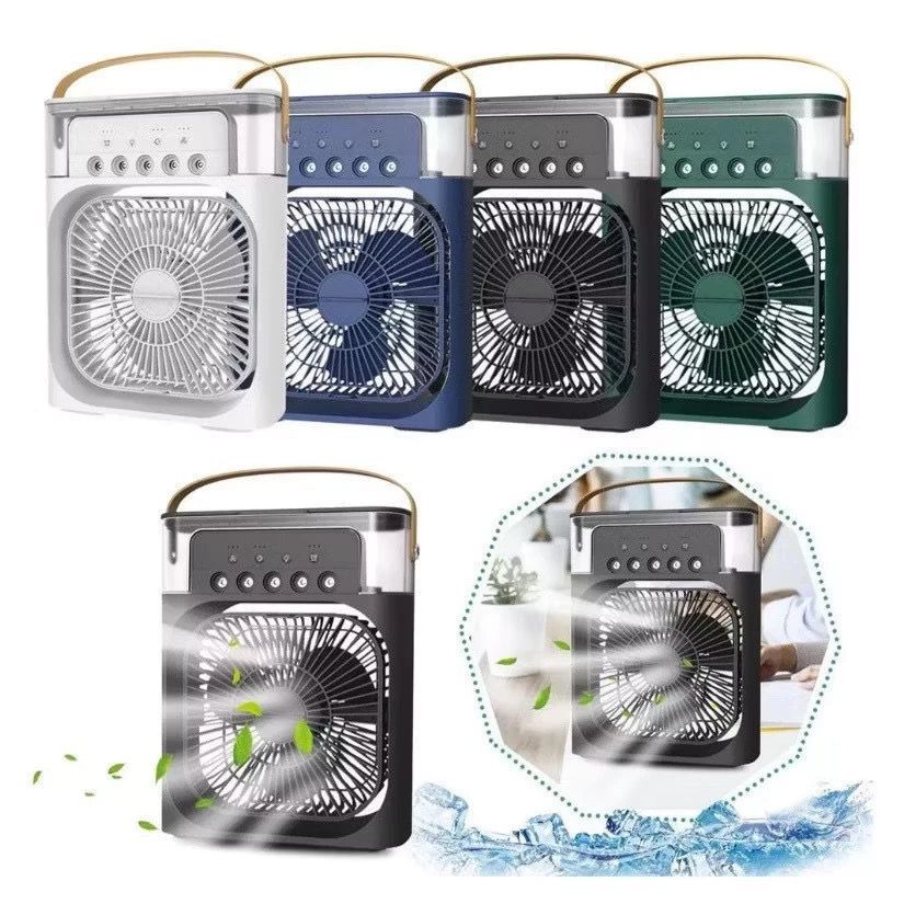 Mini Refrigerador De Ar Ventilador Umidificador Climatizador Quadrado Pequeno