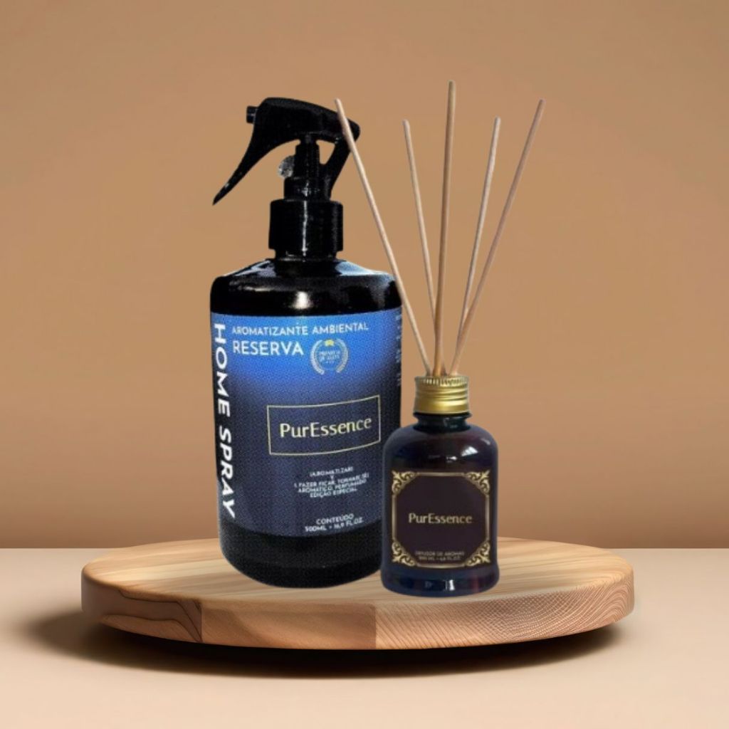 KIT Cheiro para casa aromatizador HOME SPRAY 500ML+ Difusor de varetas ...