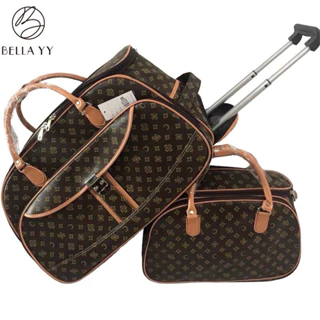 Kit Jogo Conjunto Bolsas de Viagem Mala com Rodinhas E Bolsa de Mão Couro Sintético em Oferta na Shopee