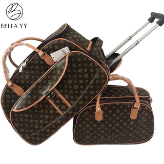 Kit Jogo Conjunto Bolsas de Viagem Mala com Rodinhas E Bolsa de Mão Couro Sintético em Oferta na Shopee