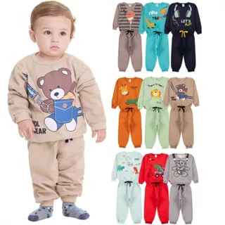 Kit Sortido 6 Peças Moletom Roupa De Bebê Menino Infantil Inverno Ou 2 Peças Moletom Roupa Conjunto Frio