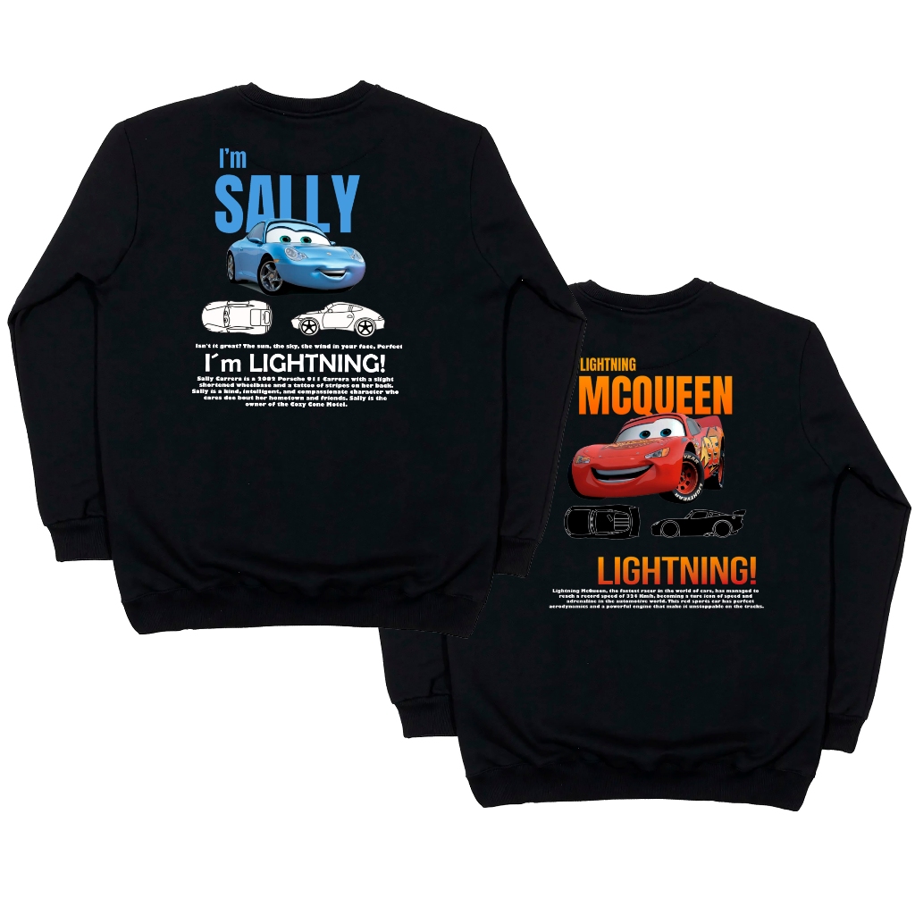 Moletom Casal Combinando Mcqueen e Sally 100% Algodão Kit Namorados ...