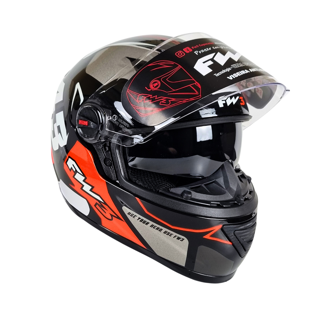 CAPACETE FECHADO FW3 GTX 43 COM OCULOS INTERNO