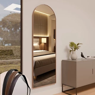Espelho Janela E13 Moldura em Couro 115cm 150cm 170cm Corpo Inteiro Luxo Promoção Lançamento Com Suporte