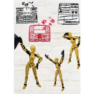 Dummy 13 + kit armas, Boneco Totalmente Articulado - 3D - Action Figure - Colecionavél - Toy Art -