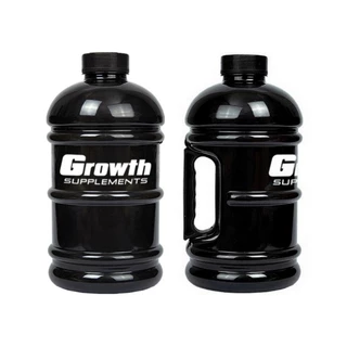 Galão 2 Litros Growth Água Academia Treino Preto Fume Transparente
