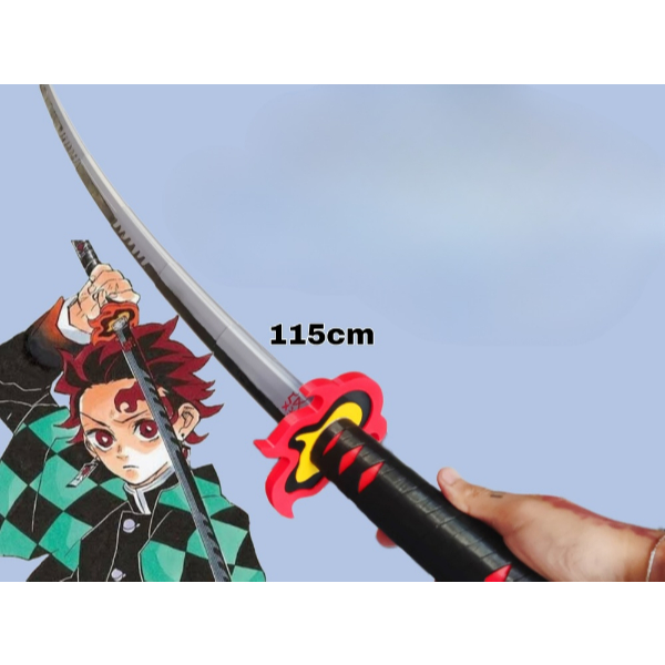 Espada de brinquedo Tanjiro Katana - Demon Slayer (Kimetsu no Yaiba ...