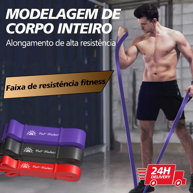 Kit 3 Elástico Super Band Borracha Crossfit Extra Forte