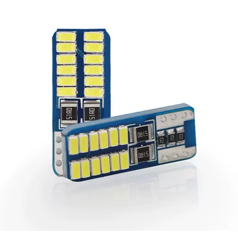 Par de Lâmpada Led Pingo Led T10 Canbus C/ Canceller 24 Leds Para ...