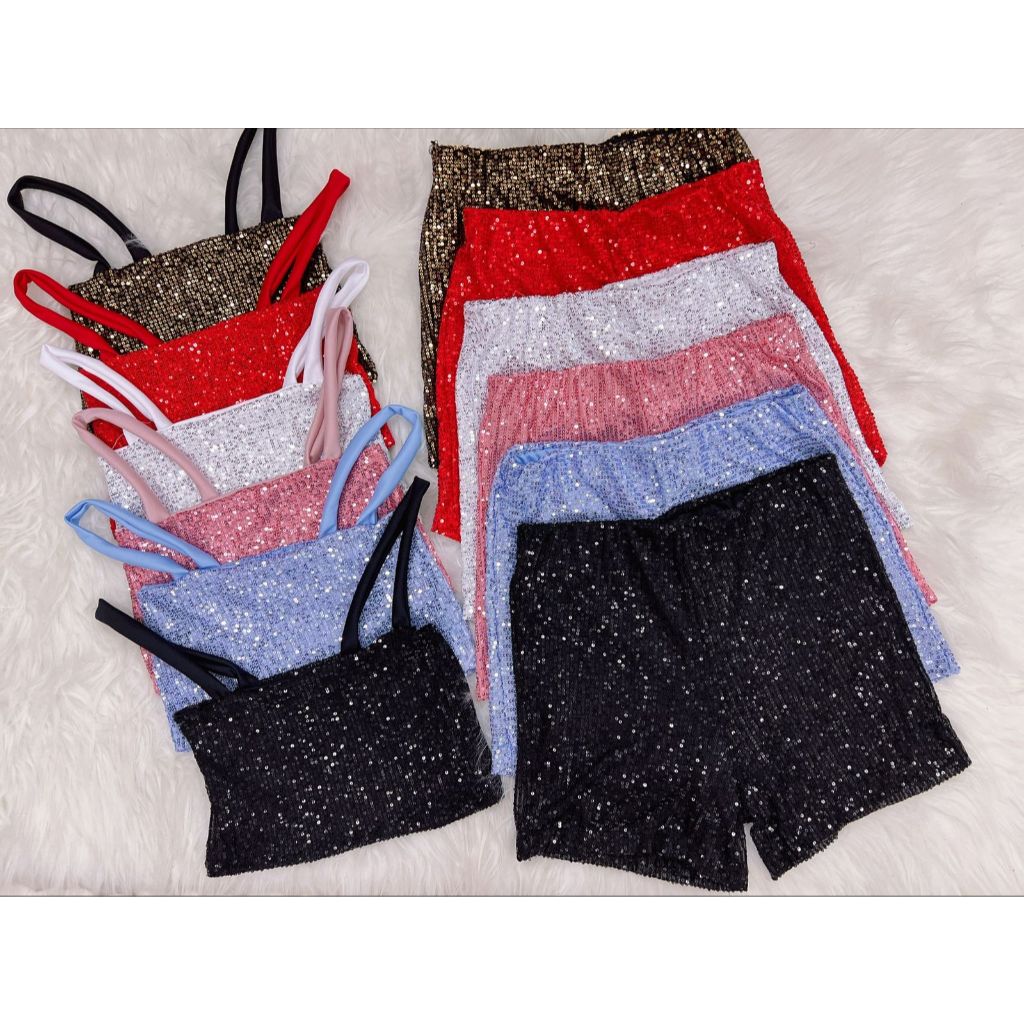 Conjunto Short e cropped paitê Tendência 2024 Cód.521 | Shopee Brasil
