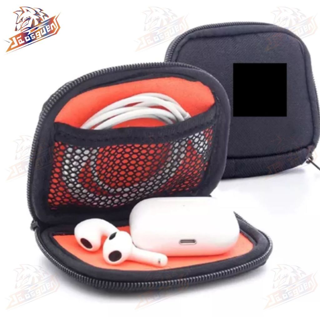 k-born KZ Bag Case para Fone De Ouvido Forrada Fibra Nylon Couro Qkz Pro