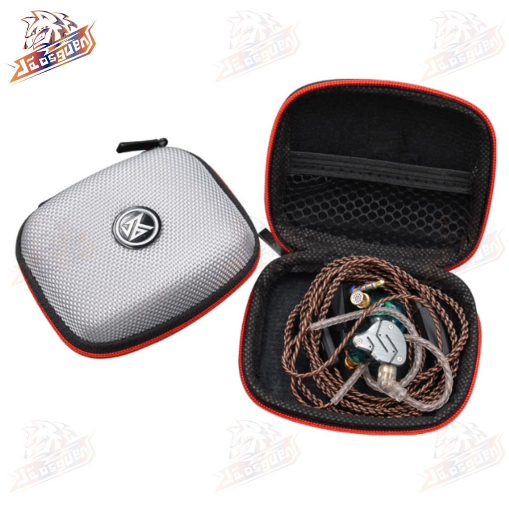 k-born KZ Bag Case para Fone De Ouvido Forrada Fibra Nylon Couro Qkz Pro