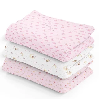 Kit 3 Cueiro Estampado Flanelado Bebê 80X50CM l Infantil Bebê Menino Menina em Oferta na Shopee