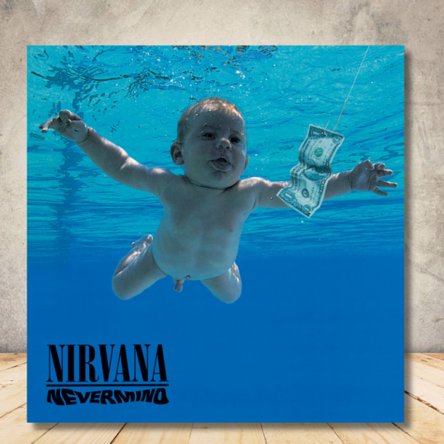 Quadro Placa Decorativa Nirvana Nevermind Albuns de Rock quadrado ...