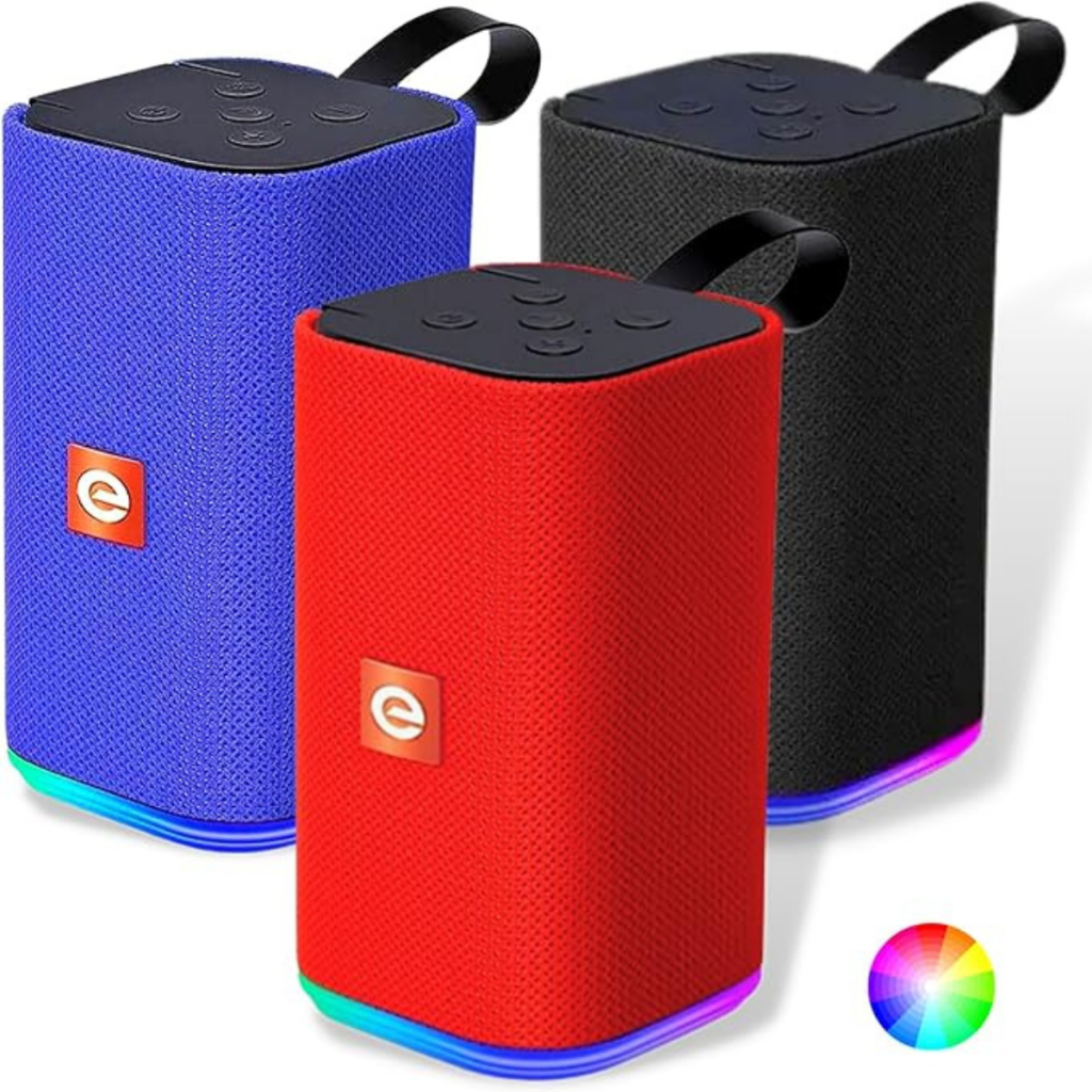 Caixa De Som Bluetooth Portátil Led Rgb 31BTL 33BTL Exbom Alto Falante Multimídia Fm P2 Usb 5w/10w