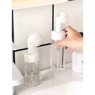 kit 3/6/9Frasco Pump 50 ML Espumador Com Escova De Silicone Skin Care