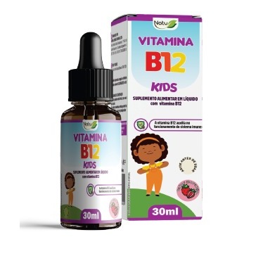Vitamina B12 Kids Metilcobalamina Inafantil criança 30 ml Natu Premium ...