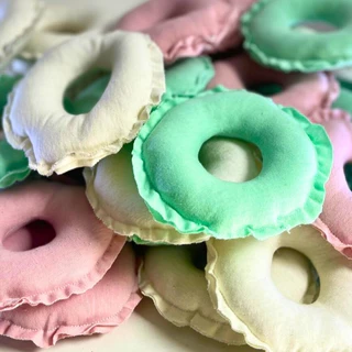 Kits Rosquinha de Amamentação Protetor 100% Algodão Macio em Oferta na Shopee