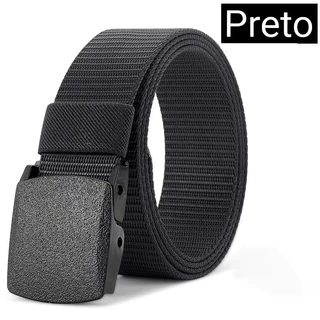 Cinto Militar Largo em Nylon Com Fivela em PVC Unissex Engate Rápido Resistente