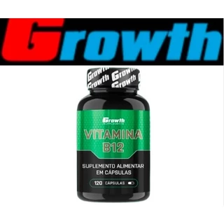 Vitamina B12 com 120 cápsulas - Growth Supplements, Original Envio imediato.