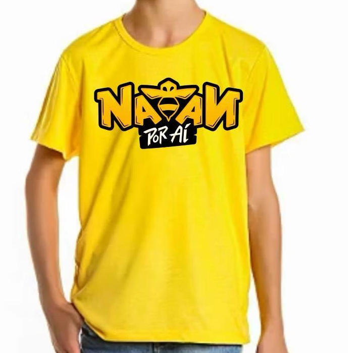 Camiseta Infantil Natan Por Ai Unissex Influencer YouTuber | Shopee Brasil