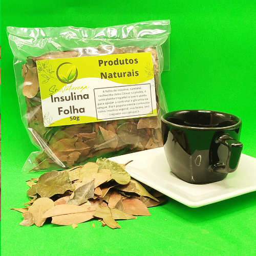 Chá de Insulina Folha 50g - Sr Natureza Produtos Naturais