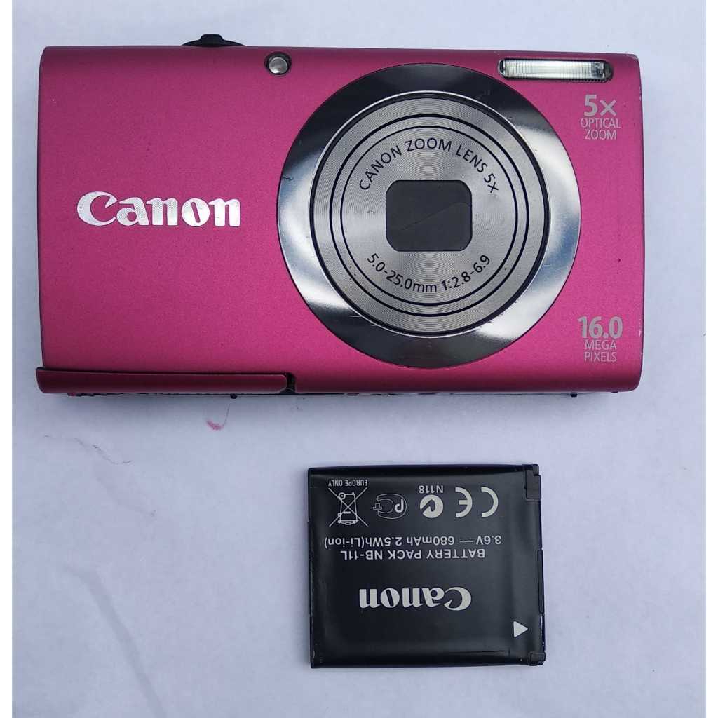 Canon PowerShot A2300 レッド Canon Câmera digital PowerShot A2300 IS 16,0 MP com zoom