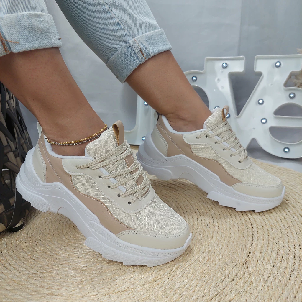 Tênis Feminino Tratorado Sneaker Plataforma